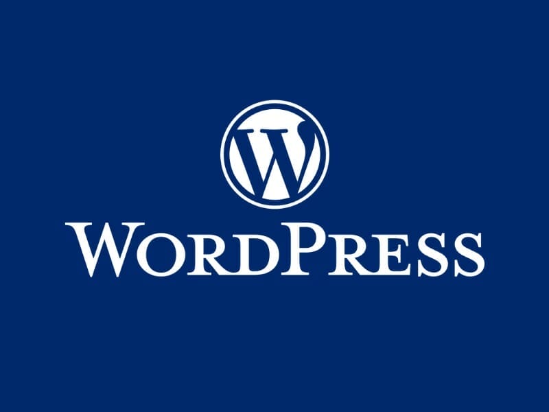 WordPress Logo White On Midnight Blue