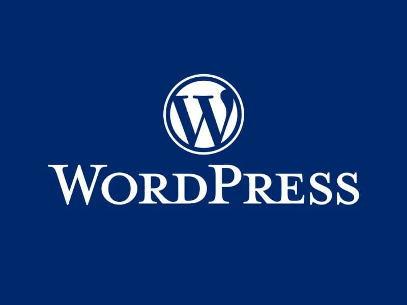 Wordpress Logo White On Midnight Blue
